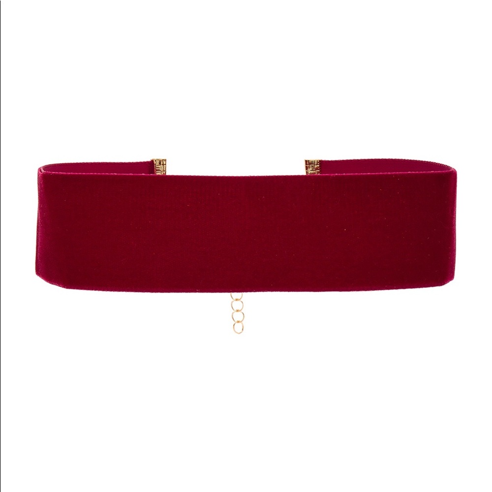 REVOLVE Maroon Velvet Underground Choker